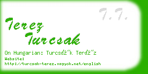 terez turcsak business card